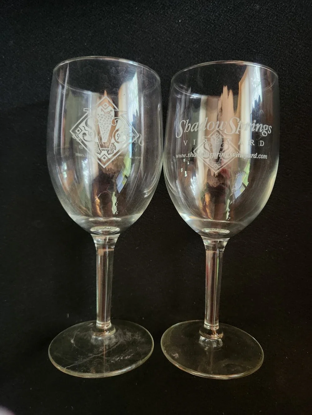 Clear Glass Wine Goblet - Set of 2